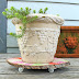 DIY Stenciled Wood Plant Dolly - Walnut Hollow/Stencil Girl Blog Hop
