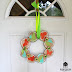 DIY Stenciled Spring Wreath