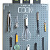 DIY Chalkboard Pegboard Kitchen Organizer