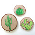 DIY Wood Burned Cactus Art