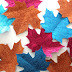 How to Make Glitter Leaves